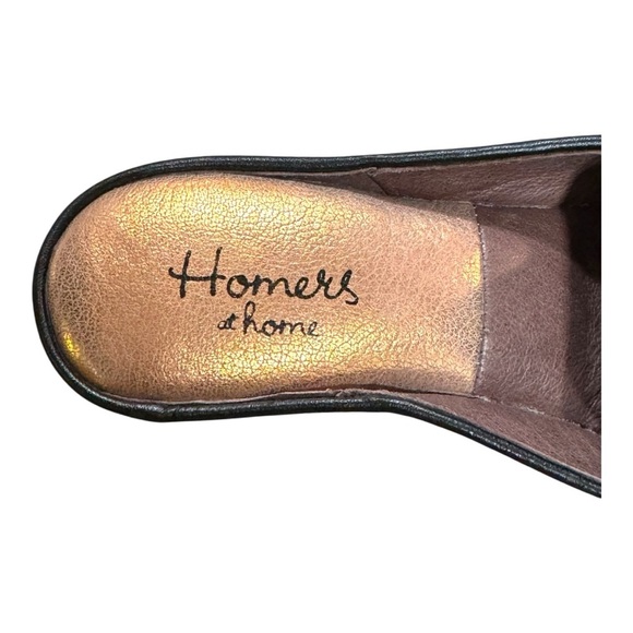 Homers Quilted Artisan Bronze Metallic Leather Mule Slides Quiet Lux | Sz 38 - Picture 9 of 10